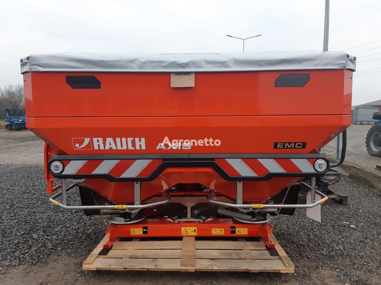 new Rauch Axis 50.2 EMC mounted fertilizer spreader